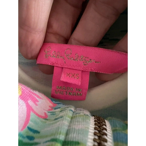 Lilly Pulitzer Jacket Full Zip honda Classic Multi Color Rare Women’s Size XXS - Picture 7 of 14